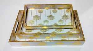 Handcrafted Eco-friendly Meena Printed <b>Wooden</b> <b>Tray</b> Traditional Indian Meenakari Art <b>Serving</b> <b>Tray</b> Dishwasher Safe and Durable - Product Image 5