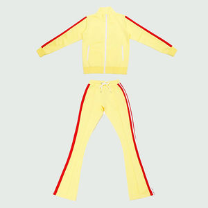 Conjunto Deportivo Informal al por Mayor OEM, Sudadera con Cremallera y Pantalones Deportivos Ajustados con Cremallera Personalizada - Product Image 3