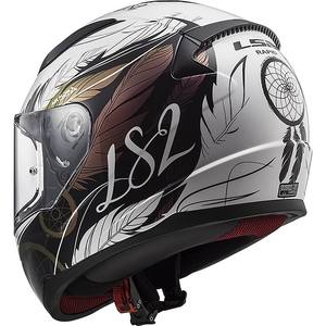 Casco LS2 Rapid 2 de Media Cara para Mujer, Color Blanco y Negro Estilo Boho, Talla XS para Motocross y Motocicletas - Product Image 2