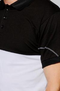 Polo de sport de plein air imprimé avec logo personnalisé sec golf adapté au tennis de course respirant 100% coton polo ajusté hommes - Product Image 4