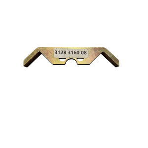 Plaque d'attache industrielle en acier robuste ATCOVI jaune 3128316008 3128 3160 08 pour montage de machines de construction - Product Image 2