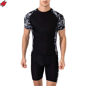 <b>Men's</b> Lightweight Athletic Compression <b>Shorts</b> Set Quick-Drying <b>Yoga</b> Shirts and <b>Shorts</b> Suit for Summer Workouts - Product Image 1