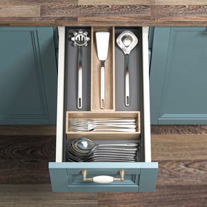 Nhà bếp ngăn kéo tổ chức có thể điều chỉnh dao kéo và Flatware khay đồ dùng tổ chức cho nhà bếp - Product Image 1