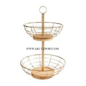Metal Gold Plated Table Top Home Decoration Fruit Storage <b>Basket</b> Latest New Arrival Demanding Top Sale Kitchen <b>Bread</b> <b>Basket</b> - Product Image 4