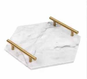 Plateau décoratif avec poignée, commode à bijoux, évier de cuisine, plateau à effet avec poignées - Product Image 5