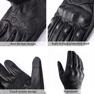 Gants de cyclisme de moto unisexes imperméables et respirants en cuir Gants de course de motocross pour vélo et sport - Product Image 4