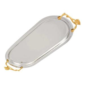 Elegante Bandeja de Servicio de Metal Hecha a Mano para Hogares, Hoteles y Salones Indios - Ecológica, Apta para Lavavajillas, Eleva el Ambiente - Product Image 2