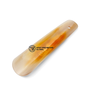 Calzador de Cuerno de Vaca Hecho a Mano, Pulido Natural, Mango Largo, Elevador de Zapatos - Product Image 6