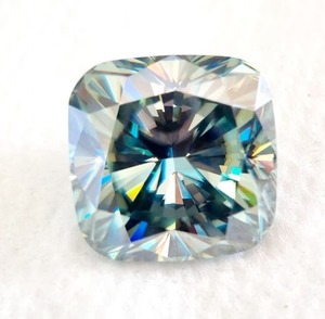 36.72 Cts Bleu Carré Coussin Forme Moissanite Diamant VVS Clarté 18.50mm Excellente Coupe Utilisation pour Moissanite Diamant Pendentif - Product Image 6