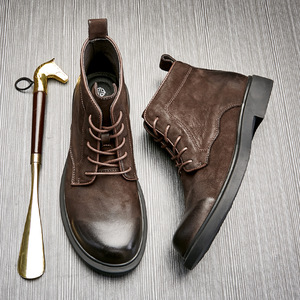 Chaussures décontractées légères avec semelle absorbant la transpiration et structure flexible, chaussures de tous les jours pour hommes, chaussures en cuir - Product Image 2