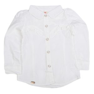 Girls Full Sleeves Shirt - <b>White</b> - Product Image 1