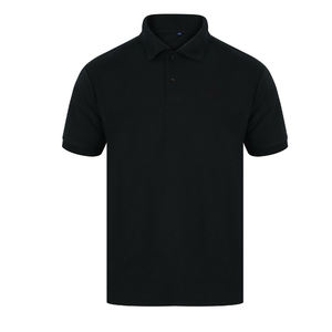 Camiseta de manga corta de algodón a rayas para hombre, Polo bordado - Product Image 2