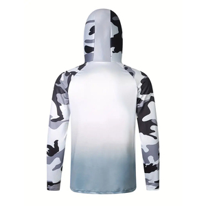 Sudadera con capucha de protección solar Upf 50 + para hombre, jersey de manga larga, sudaderas con capucha de pesca, Material de poliéster, talla Xl para ropa de Caza y Pesca - Product Image 2