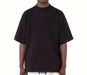 เสื้อยืดคอกลมผู้ชาย ผ้าฝ้าย 100% ทรงหลวม สไตล์ถัก สำหรับฤดูร้อน  รับสกรีนโลโก้ - Product Image 5