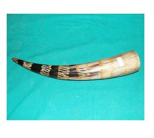 Corne à boire artisanale écologique de style viking traditionnel, coupe de fête nordique, décoration d'intérieur, produit artisanal naturel - Product Image 3