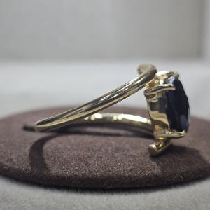 925 plata esterlina chapada en oro excelente calidad cojín Natural corte negro ónix piedra preciosa hecho a mano eternidad Vermeil anillo - Product Image 5