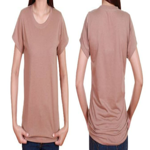 เสื้อยืดแขนสั้นสีส้มผ้าฝ้ายออร์แกนิค 100% สไตล์ลำลองสำหรับผู้หญิง สวมใส่สบาย ผ้าถักแบบซักแล้ว รักษาสิ่งแวดล้อม พร้อมบริการออกแบบโลโก้ตามสั่ง - Product Image 4