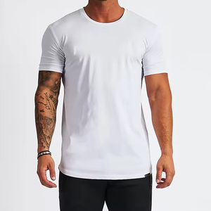 Camiseta deportiva transpirable de secado rápido hecha a medida para hombre con estampado y bordado y camiseta de manga corta para hombre - Product Image 5
