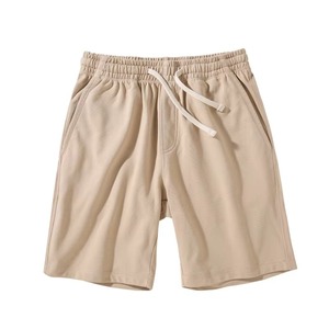 Los pantalones cortos deportivos informales para hombre más vendidos, logotipo personalizado, cordón grueso, algodón pesado, mezcla de poliéster, patrón sólido, ropa de gimnasio - Product Image 3