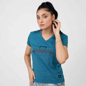 Camiseta Informal de Algodón Suave y Transpirable para Mujer, con Mangas Cortas, Cuello Redondo, Diseño Personalizable para Uso Diario - Product Image 6