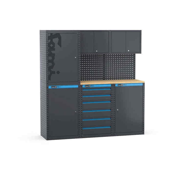 MODULO GARAGE 391-Tool Cabinets Dimensions L=1824 MM P=496 A=1900