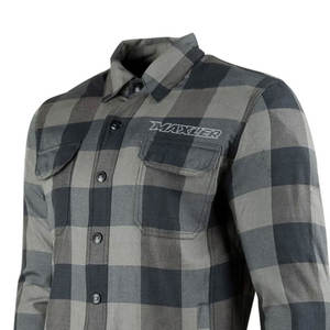 Chemise en flanelle de protection pour moto certifiée CE, vêtements de moto, fabrication en gros OEM, fournisseur d'exportation - Product Image 3