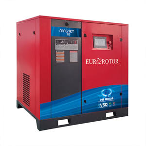 Euro Rotor Magnet 20 15 kW 20 HP VSD Compresor de aire de tornillo lubricado con aceite Motor industrial de alta eficiencia IE3 IE4 - Product Image 2