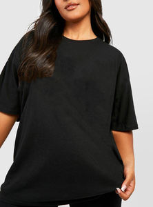 Camiseta personalizada de alta calidad para mujer 100% algodón 300gsm manga corta suelta hombro caído de gran tamaño camiseta de moda para mujer - Product Image 2