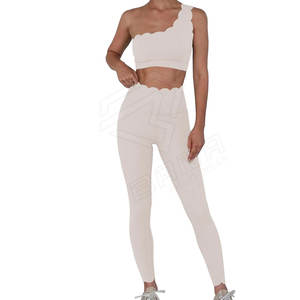 Conjunto de Yoga Personalizado al por Mayor, Conjuntos Deportivos de Alta Calidad, Spandex/Nailon, Largo, Sin Mangas, para Fitness, Gimnasio, Mujer - Product Image 1