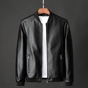OEM <b>Top</b> Selling Customized Men's <b>Black</b> B3 Shearling Leather Jacket <b>High</b> Quality Low MOQ Plus-Size Winter Heated Leather Jackets - Product Image 1