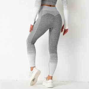 Seamless High Waist Ombre <b>Leggings</b> for Women Butt Lift Yoga Pants Breathable Stretch <b>Gym</b> Wear - Product Image 3