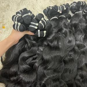 Textura de onda natural, cabello virgen crudo al por mayor de un solo donante - Product Image 2