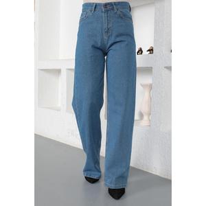 กางเกงขายาวลำลองทรงครอปสำหรับผู้หญิง ระบายอากาศได้ดี ทรงขากว้าง เอวกลาง ไซส์ XL สีวอช - Product Image 2