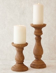 Bougeoir en bois de style unique fabriqué à la main décor rustique en bois naturel parfait pour l'ambiance élégante de la maison à bas prix - Product Image 3