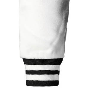 Chaquetas Universitarias de Felpa de Algodón Personalizables al por Mayor para Invierno, Chaquetas Varsity para Hombre en Blanco y Negro - Product Image 6