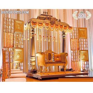 พิธีแต่งงานทมิฬ Manavarai ตกแต่งเวทีศรีลังกาเวทีงานแต่งงานแบบดั้งเดิมของอินเดียใต้ตกแต่งงานแต่งงาน - Product Image 1