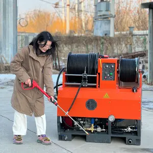 Motor Shenchi chinês de 2900psi 70lpm com máquina de limpeza de água quente aquecida, máquina de limpeza de esgoto, 37 cavalos de potência