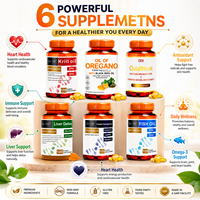 En stock : Multivitamines tout-en-un en gélules molles, huile de krill, huile de poisson, glutathion, chardon-marie, CoQ10 avec huile de nigelle, huile d'origan, huile d'ail