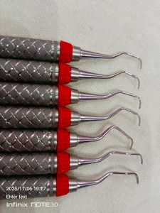 Escaladores dentales Curettes Gracey Juego de 7 piezas con mango 9 # CE Certificado Clase II Instrumento manual - Product Image 2