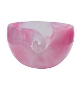 Meilleure vente bol de fil de résine rose fait à la main au Crochet porte-laine à tricoter stockage de fil élégant pour les tricoteurs et les artisans - Product Image 1