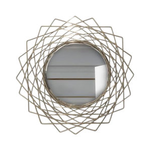 Espejo de pared de decoración de boda hecho a mano de hierro de Metal de alta calidad, diseño moderno elegante, espejo de pared para decoración del hogar a bajo precio - Product Image 2