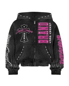 New Custom Design Streetwear Hooded Tracksuit for Men Women Heavyweight Embroidery Vintage Acid <b>Washed</b> Breathable Eco-Friendly - Product Image 2