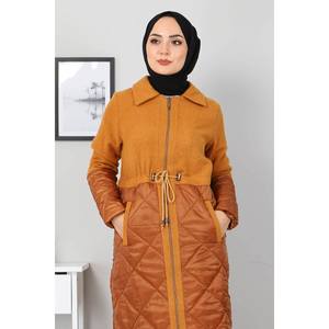 Manteau en laine pour femme avec détails à lacets, élégante doudoune - Product Image 2