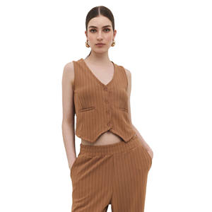 Chaleco Casual sin Mangas con Cuello Redondo 100% Algodón - Product Image 5