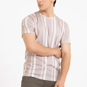 Camisetas de hombre marca de impresión personalizada transpirable 100% algodón camisetas de hombre de alta calidad gráfico de peso pesado camisetas de hombre - Product Image 4