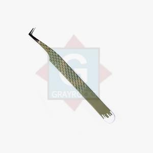 Pince à épiler d'extension de cils en acier inoxydable de haute qualité pince à épiler de beauté de marque privée en gros - Product Image 2