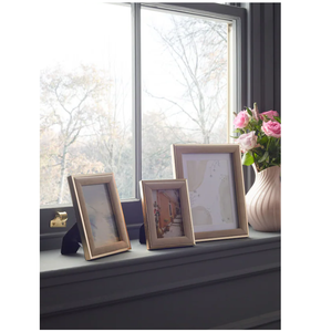 Marco de fotos de cuero y metal de latón AK en Juego de 3 de gran tamaño con acabado multicolor para decoración de interiores de mesa - Product Image 1
