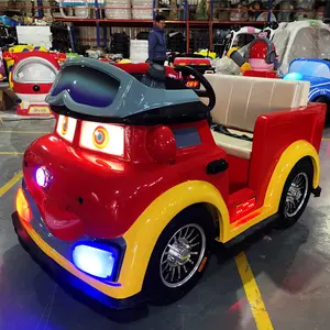 Vintage Fire Car Amusement Park Shopping Mall Commercial Charging Fee Battery Powered Fiberglass Kids Ride Electric Bumper Cars