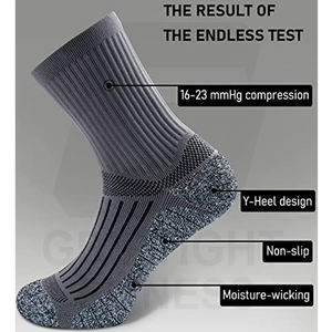 Elite 3D Pattern Crew Calcetines de baloncesto para deportes de primavera Calcetines deportivos atléticos - Product Image 5