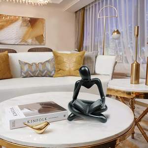 Estatuas de cara de escultura moderna recién llegadas estatuas de Metal de resina duraderas con estilo esculturas modernas de aluminio de Venta caliente de la India - Product Image 3